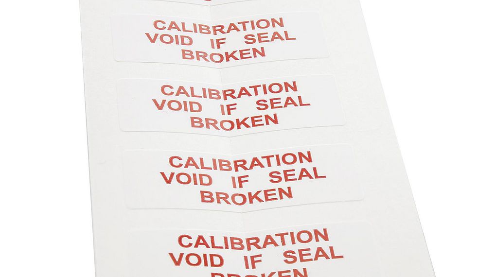 Säkerhetsetiketter, Rektangulär, Red on White, Polyvinylklorid (PVC), Service, 180st.